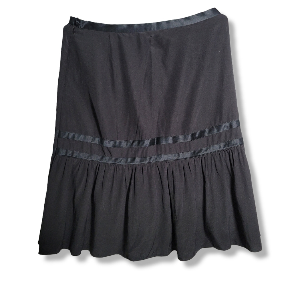 Vintage Marc Jacobs black silk midi skirt